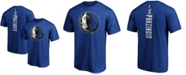 Fanatics Men's Kristaps Porzingis Blue Dallas Mavericks Team Playmaker Name and Number T-shirt